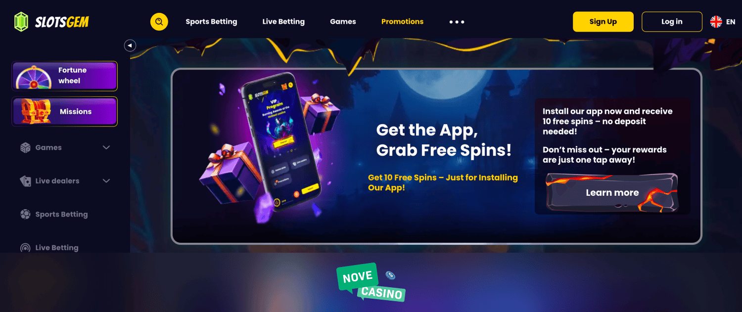 Slotsgem Casino promocije